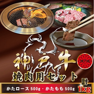 神戸牛(神戸ビーフ) 焼肉用セット 計1Kg KBYS5