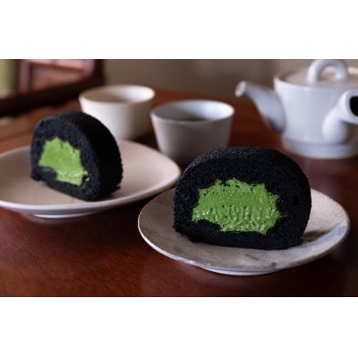 贈答用推奨!!オリジナル生クリーム　良質な抹茶使用　利休抹茶ロールケーキ　玄(げん)