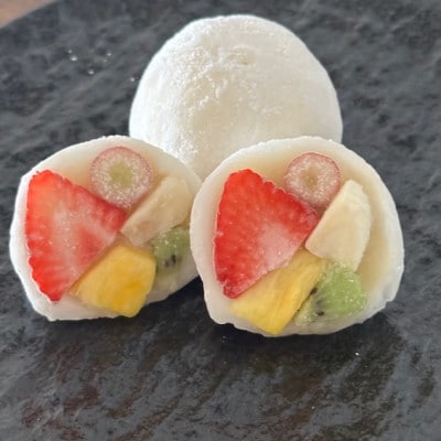 【冷凍6個入り】フルーツ専門店が作るフルーツミックス大福2種セット(白あん・クリーム)
