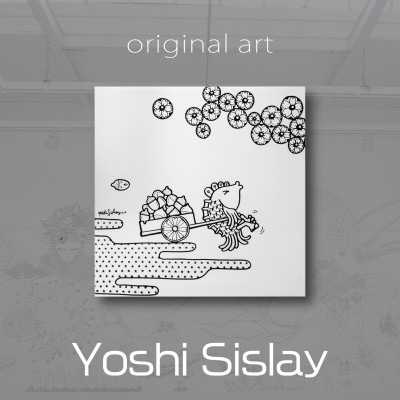 アート作品/Yoshi Sislay(ヨシシスレー) 『Autumn Leaves』絵画