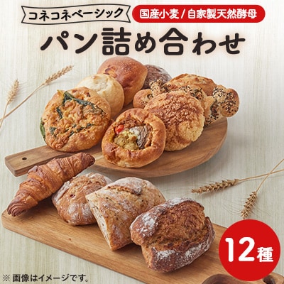 【冷凍】コネコネベーシックパンセット【12種詰め合わせセット】