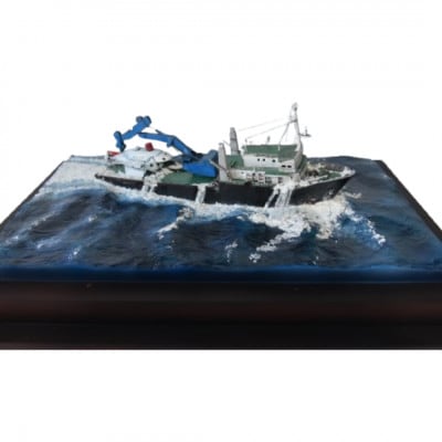 小型潜航艇わだつみ/輸送シーンジオラマ GK完成品《オリジナル1点もの》レジンキャスト製塗装済完成品