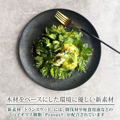 《大皿2枚 直径27cm/ダークブラウン》レトワコレクション プレート 隈研吾デザイン