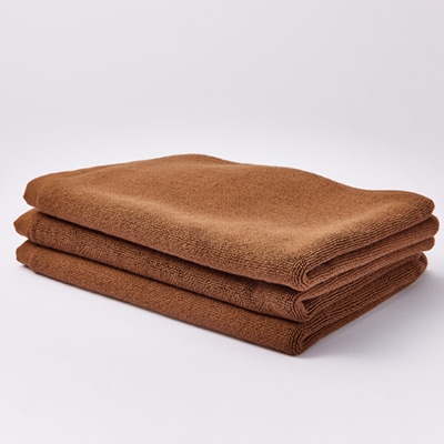 【泉州タオル】ROSHICHI ホテル仕様バスマット3枚(ブラウン)