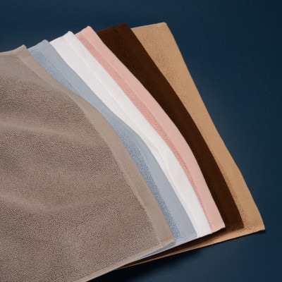 【泉州タオル】ROSHICHI ホテル仕様バスマット3枚セット / ミスティピンク