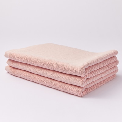 【泉州タオル】ROSHICHI ホテル仕様バスマット3枚セット / ミスティピンク