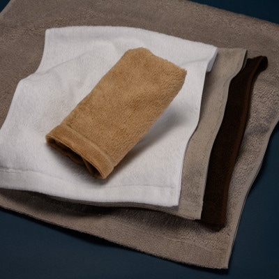 【泉州こだわりタオル】エアーインコットンフェイスタオル(ホワイト)4枚～ワンランク上の柔らかさ～