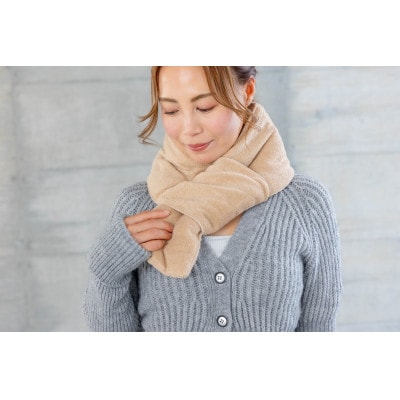 首元ホカホカ ネックウォームマフラー(モカ)