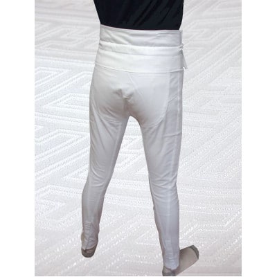 【糸よし】腹当兼用ズボン型股引 (白) Sサイズ