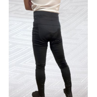 【糸よし】腹当兼用ズボン型股引 (黒) Mサイズ