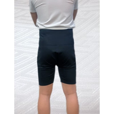 【糸よし】腹当兼用ズボン型半股引 (黒)Mサイズ