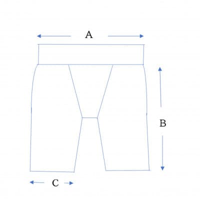 【糸よし】腹当兼用ズボン型半股引 (黒)LLサイズ