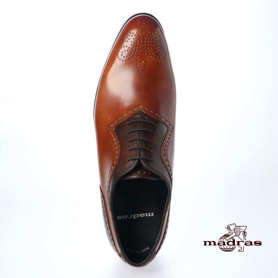 madras(マドラス)の紳士靴 M422 ライトブラウン 25.0cm