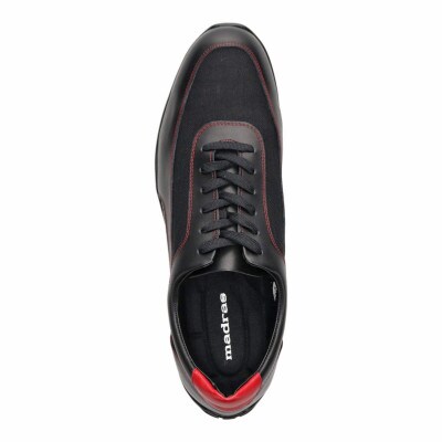 madras(マドラス)の紳士靴 ブラック×レッド 27.0cm M3361G