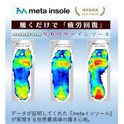履くだけで『疲労回復』 madrasリカバリーシューズ【指圧】M559AMT ブラック 25.5cm