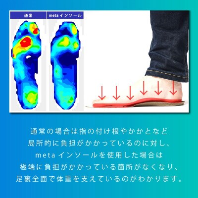 『究極の履き心地』をご提供 metaインソール搭載紳士靴 ブラック 27.0cm M640AMT
