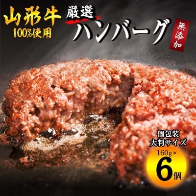 山形牛100%ハンバーグ(160g×6個) 010-D06