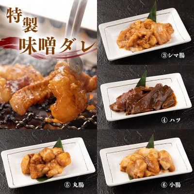 【小分けで鮮度抜群】特製タレでお店の味!国産牛ホルモン(塩・味噌)が100g×6パック!