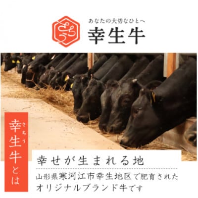 幸せを運ぶ牛《幸生牛》希少牛 焼肉 (モモ、肩、バラ おまかせ) 1kg(500g×2パック)
