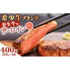 幸せを運ぶ牛《幸生牛》希少牛 サーロインステーキ 400g(200g×2枚) 025-D-YL038
