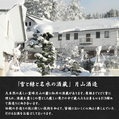銀嶺月山 地酒パック 1,800ml×2本セット 月山酒造 010-E26