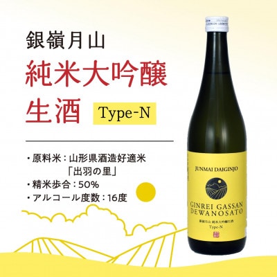 銀嶺月山　純米大吟醸　生酒　Type-N　010-E-GS028
