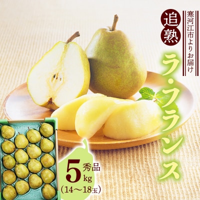 山形県産「追熟 ラ・フランス」5kg(14～18玉)【山形セレクション認定品】