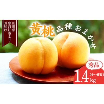 山形の黄桃 1.4kg(4～6玉) 品種おまかせ 秀品 2026年産