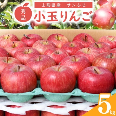 小玉りんご「サンふじ」秀品 5kg (20～25玉)