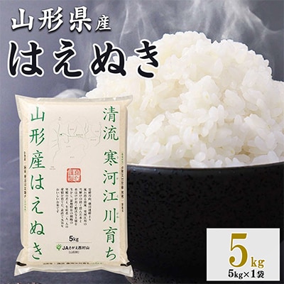 新米【令和8年産】清流寒河江川育ち 山形産はえぬき　5kg×1袋