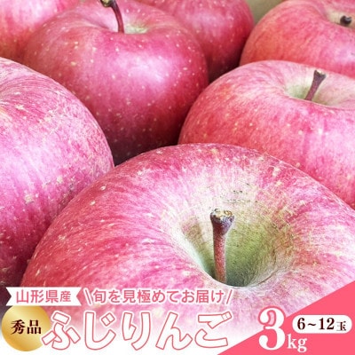 令和8年産 ふじりんご 3kg 山形県産【Re:Farmやまがた】
