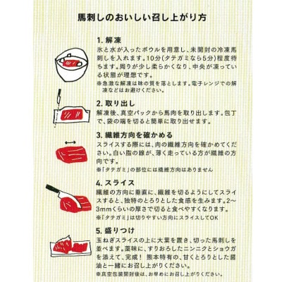 熊本直送　ブロック馬刺し上霜降り(トロ)980g(宇城市)