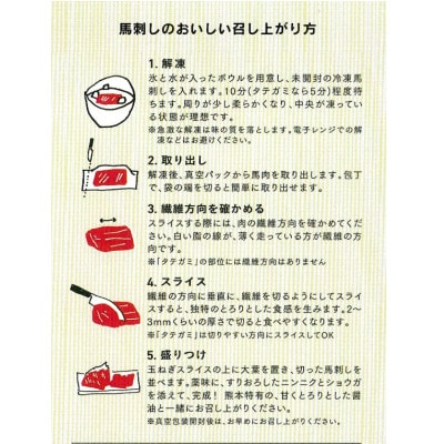 熊本直送　国産馬刺し赤身1kg(宇城市)
