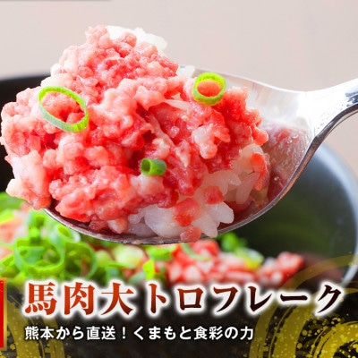 熊本直送　国産馬肉　大トロフレーク300g(宇城市)