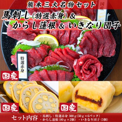熊本直送　三大名物セット(宇城市)