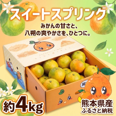 宇城市産 スイートスプリング 約4kg ひでみかん