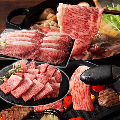 くまもと黒毛和牛「藤彩牛」厳選3種の食べ比べ計700g(宇城市)