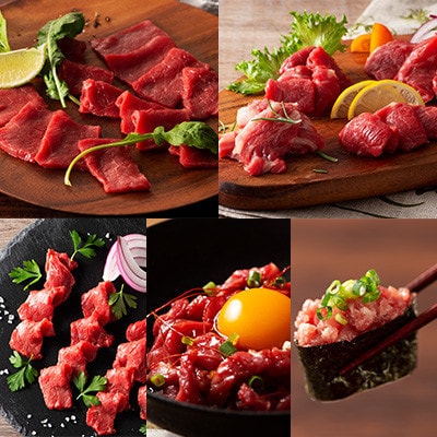 「フジチクオリジナル」ふじ馬刺しと藤彩牛の贅沢食べ比べセット(宇城市)