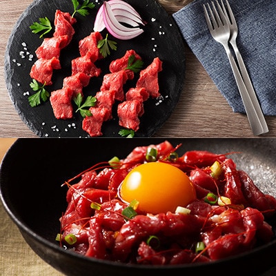 「熊本特産」切れてる馬刺し4種セット(宇城市)