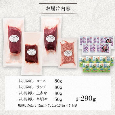 「熊本特産」赤身馬刺し3種とネギトロの詰め合わせ(宇城市)