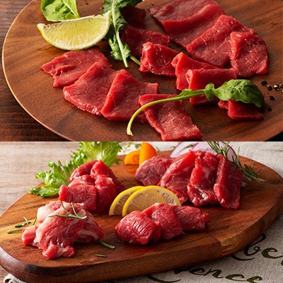 「熊本特産」赤身馬刺し3種とネギトロの詰め合わせ(宇城市)