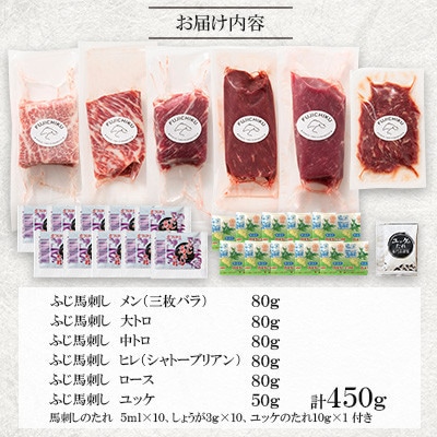 「本場・熊本」霜降り馬刺しと赤身の贅沢6種セット(宇城市)