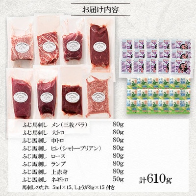 「熊本特産」フジチクオリジナル 特選馬刺しの8種セット(宇城市)