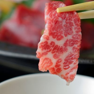 鮮馬刺しスライス4種バラエティーセット(宇城市)