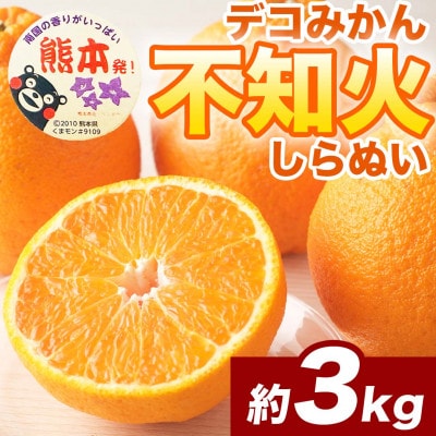 不知火 デコみかん(デコポンと同品種)6～13玉 約3kg(宇城市)