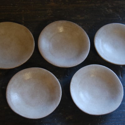 【さとふる限定】皿 小皿 やわらかいリンカクの皿 直径9cm 高さ2cm 5枚 セット