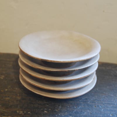 【さとふる限定】皿 中皿 やわらかいリンカクの皿 直径12cm 高さ3cm 5枚 セット