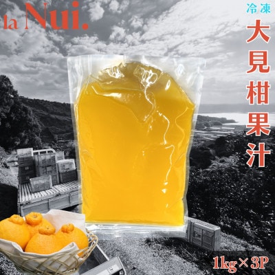 不知火 熊本大見柑 ピューレ (冷凍) 計3kg(1kg×3P)宇城市【la Nui.】
