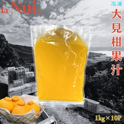 不知火 熊本大見柑 ピューレ (冷凍) 計10kg(1kg×10P)宇城市【la Nui.】