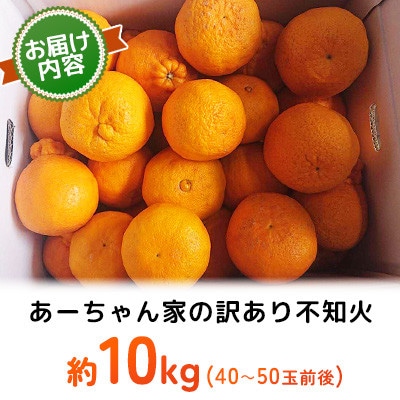 【先行予約2026年4月上旬～発送予定】あーちゃん家の不知火 訳あり 約10kg【早川果樹園】